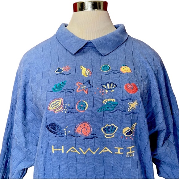 Blue Hawaii Theme Light Sweatshirt - Picture 5 of 11